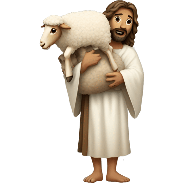  jesus carrying sheep emoji