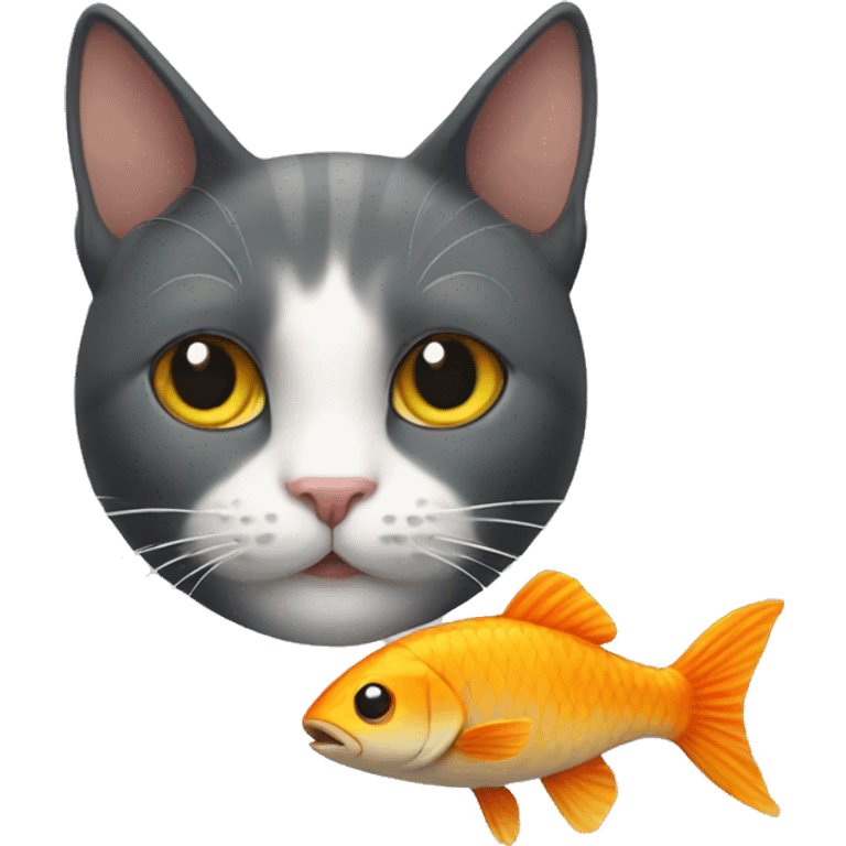 cat and fish emoji