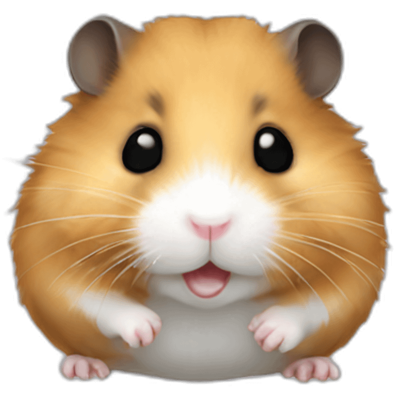 Hamster black emoji