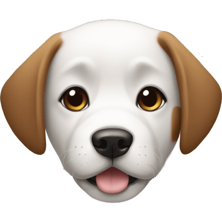 Dog White and blagk emoji