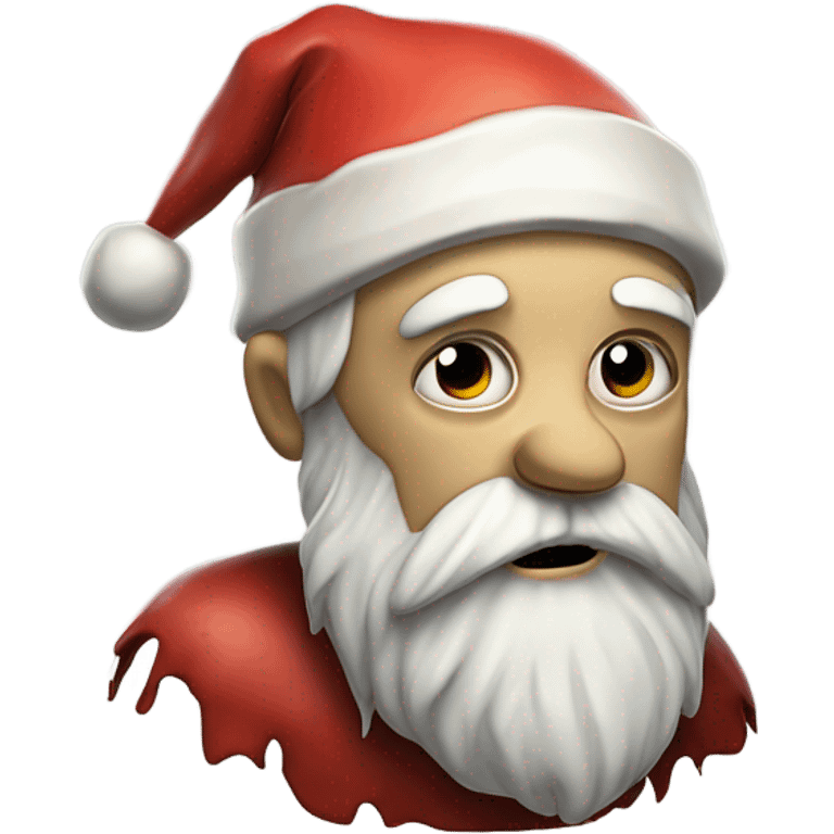 Zombie santa emoji