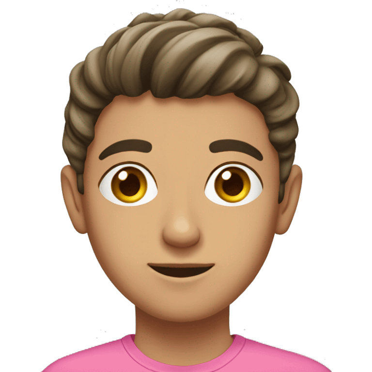 lebanese teenager with pink shirt emoji