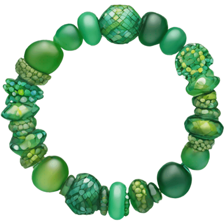 Green bracelet emoji