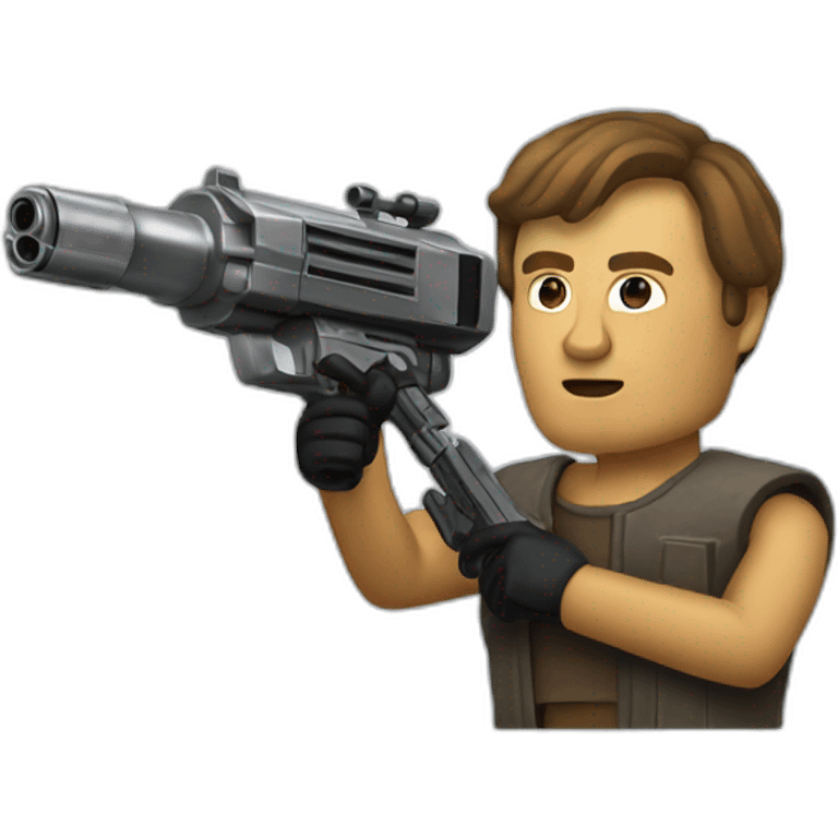 Clone from star wars firing blaster emoji