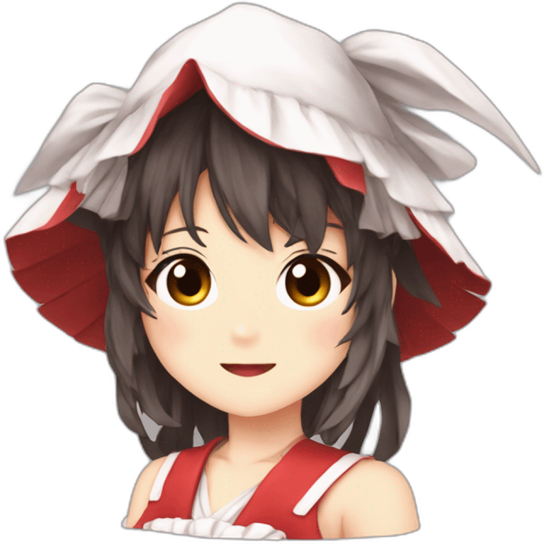 Reimu hakurei from touhou project emoji