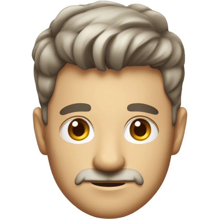 German man with gentleman's haircut emoji