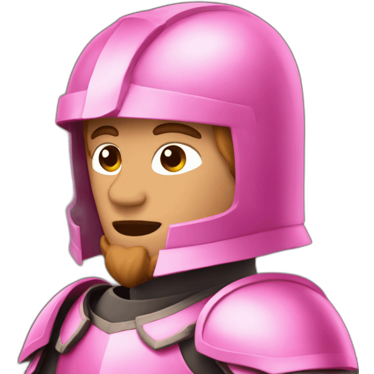 Pink knight emoji