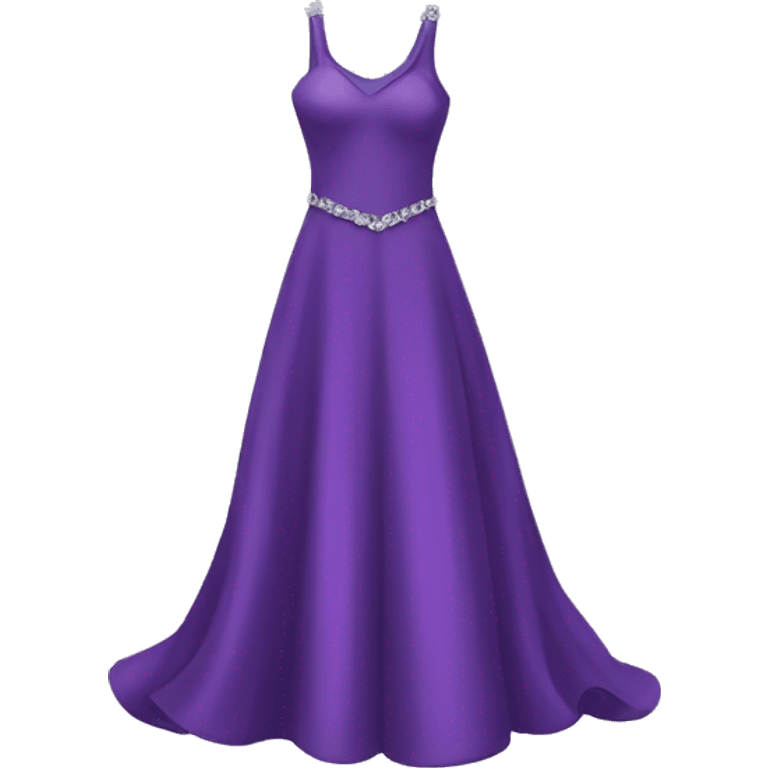 Purple gown dress emoji