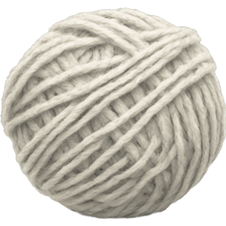 Plain Ball of yarn with a loose end emoji