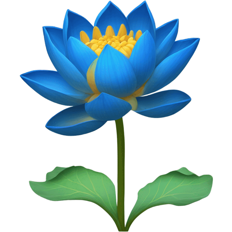 Blue lotus emoji