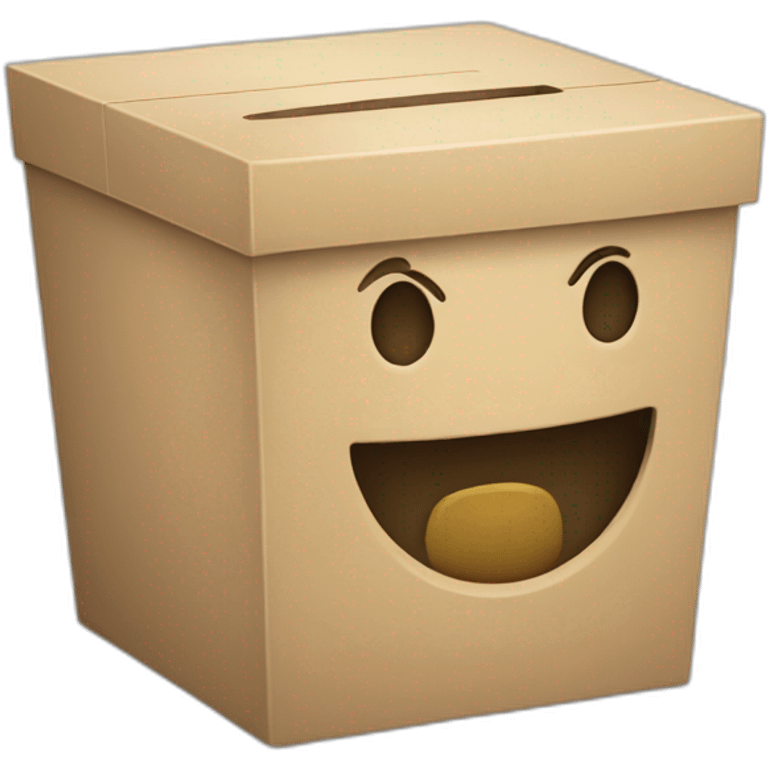 Charity box emoji