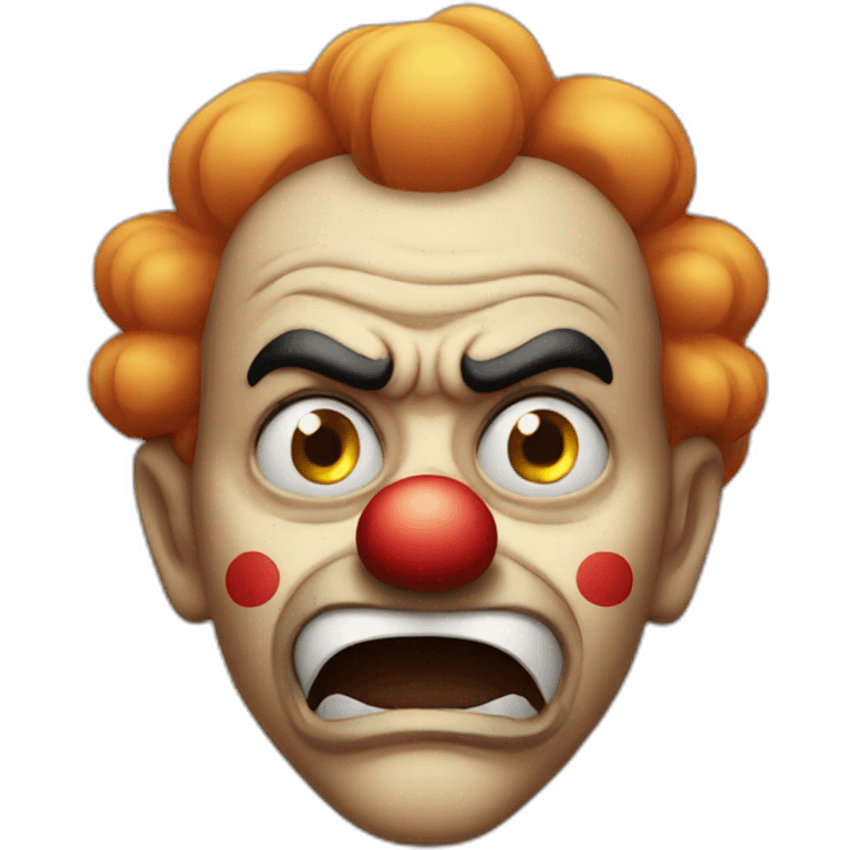 angry clown emoji