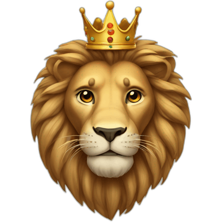 Lion with crown emoji