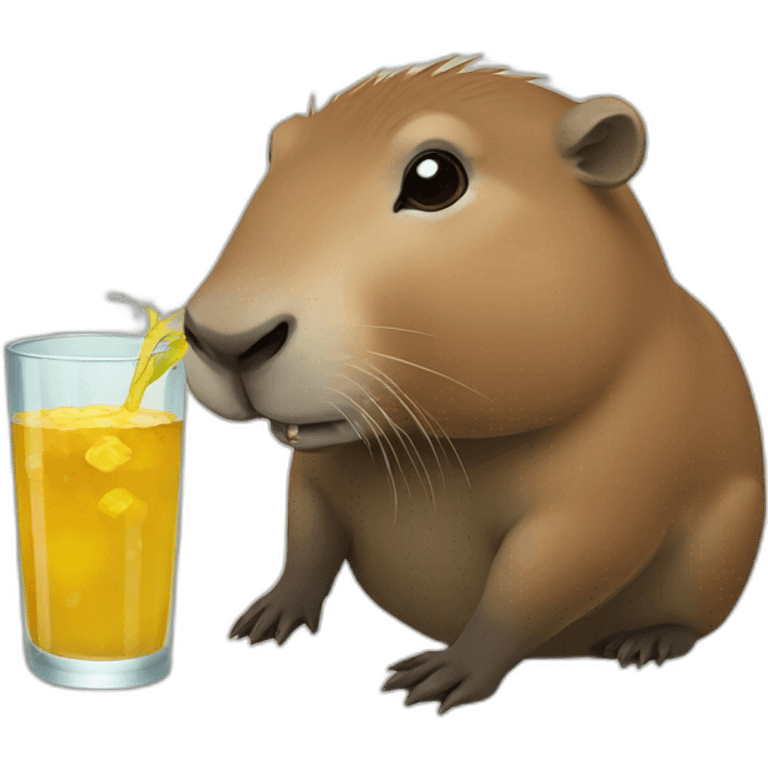 capybara drinking chimarrão emoji