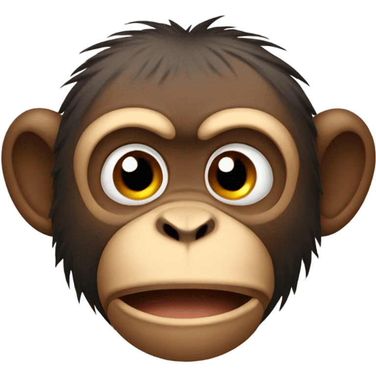 Upset monkey emoji