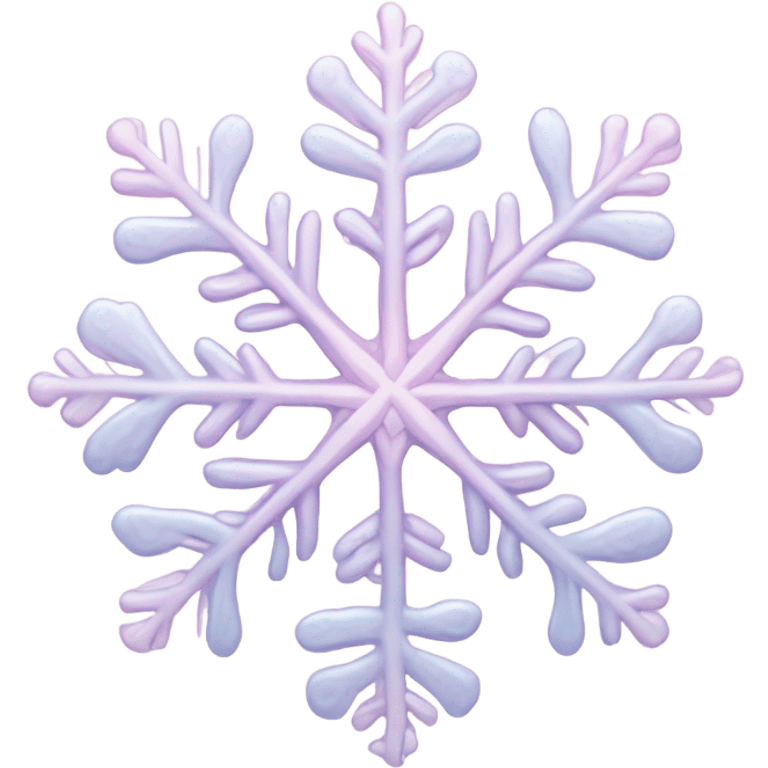 pastel pink snowflake  emoji