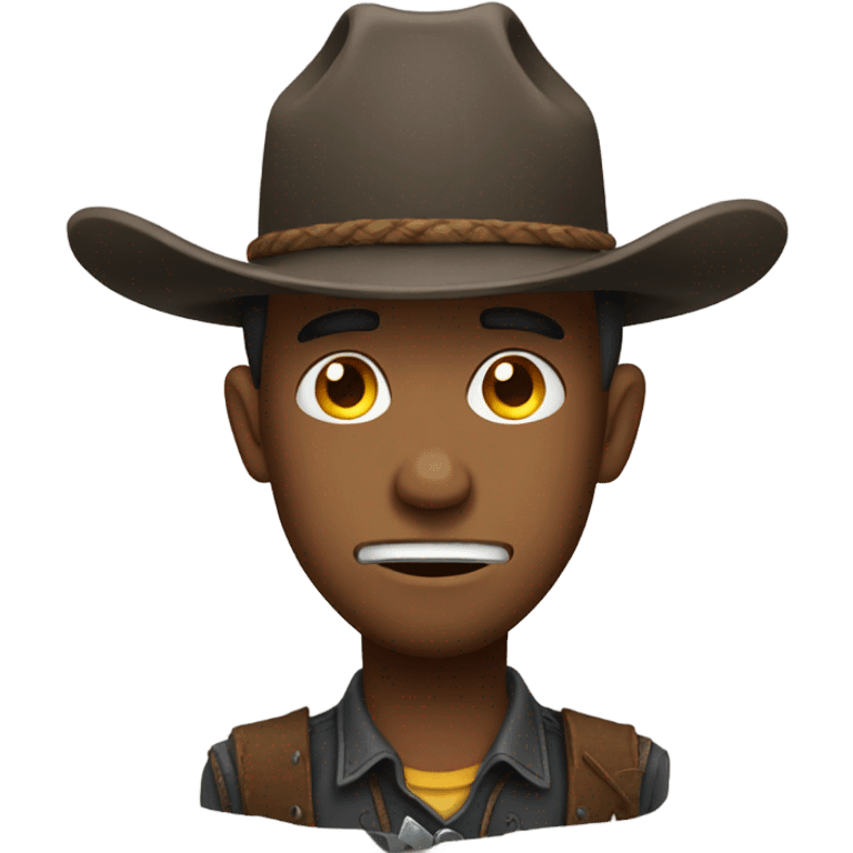 sobbing cowboy emoji