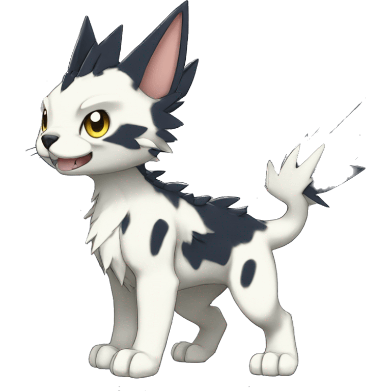 cute cool edgy beautiful Digimon-Fakemon-animal full body emoji