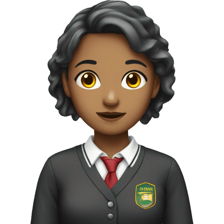 A girl in school uniform emoji