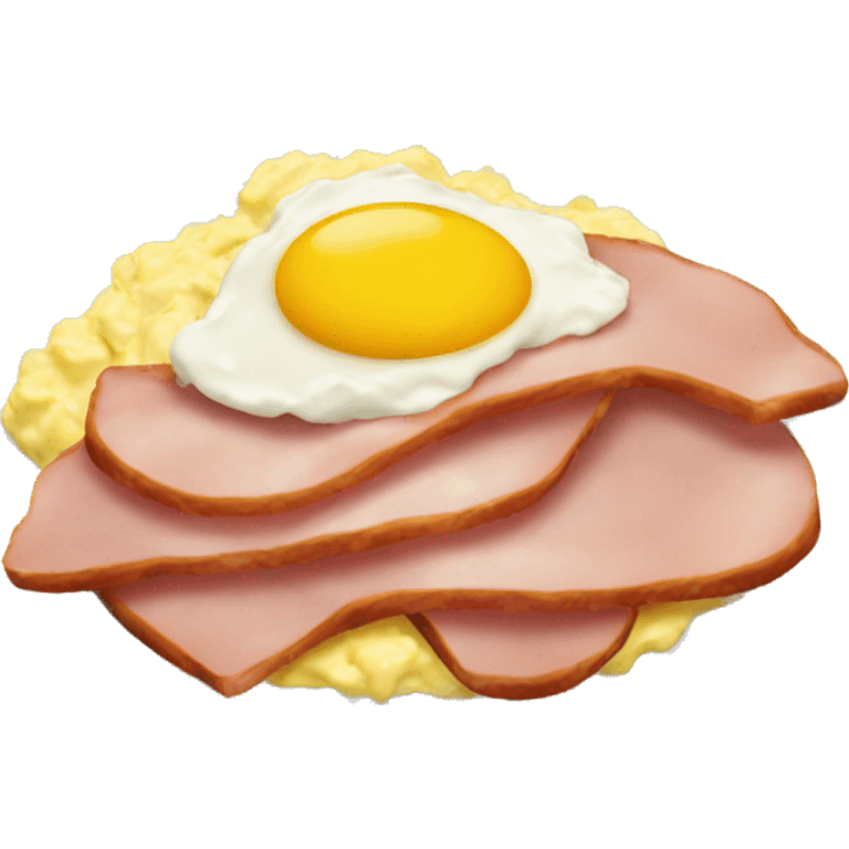 Scrambled eggs and ham emoji