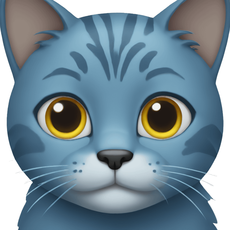 Blue cat emoji