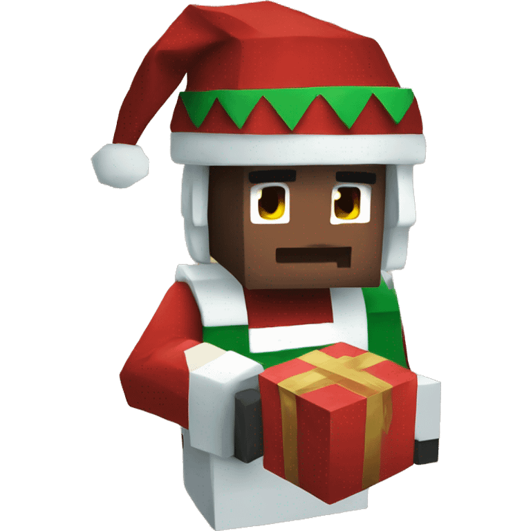 Minecraft Christmas emoji