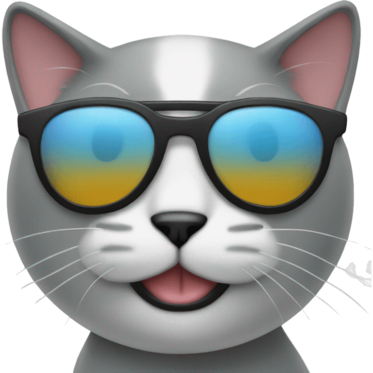 Cat with sunglasses emoji