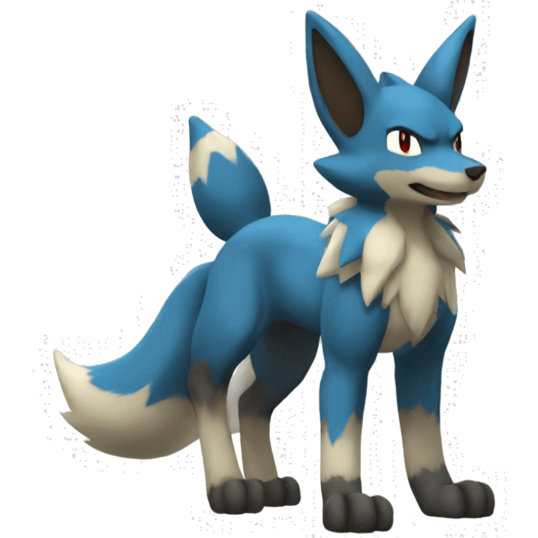 Lucario full body emoji