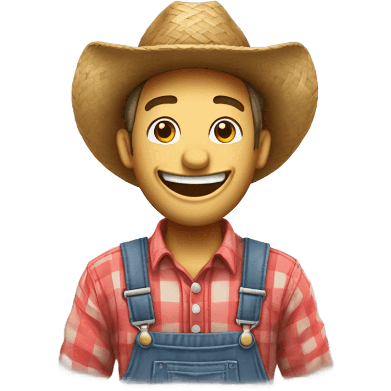 Hillbilly smile face emoji