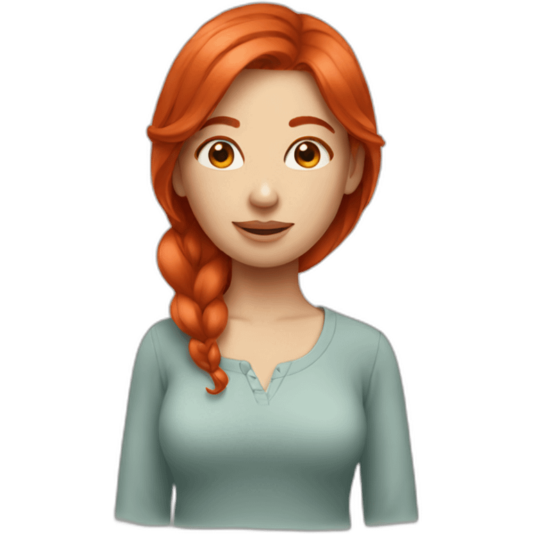 Red hair girl emoji