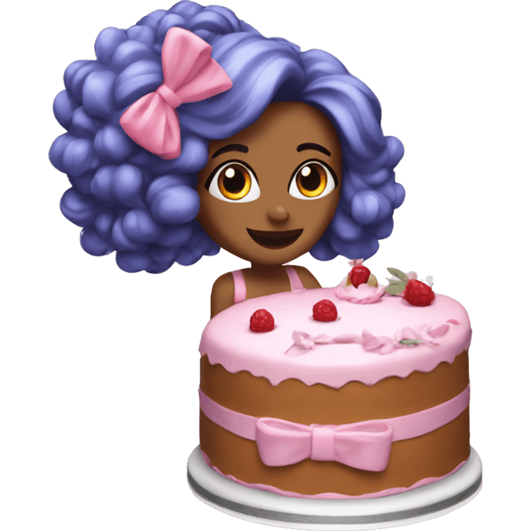 Coquette cake  emoji