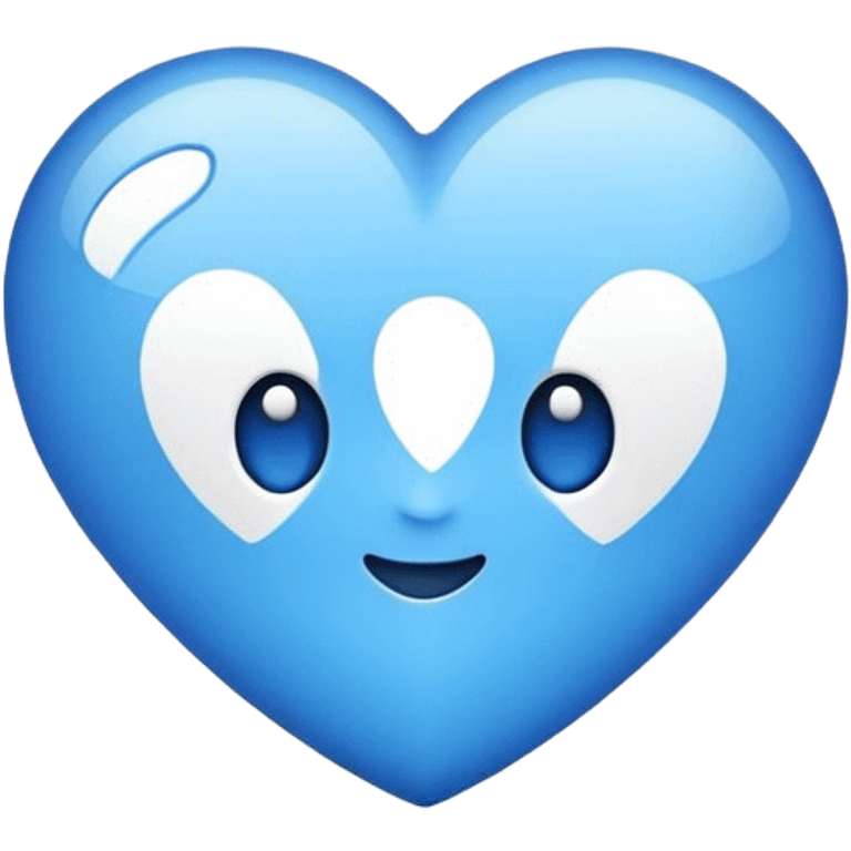 blue love emoji