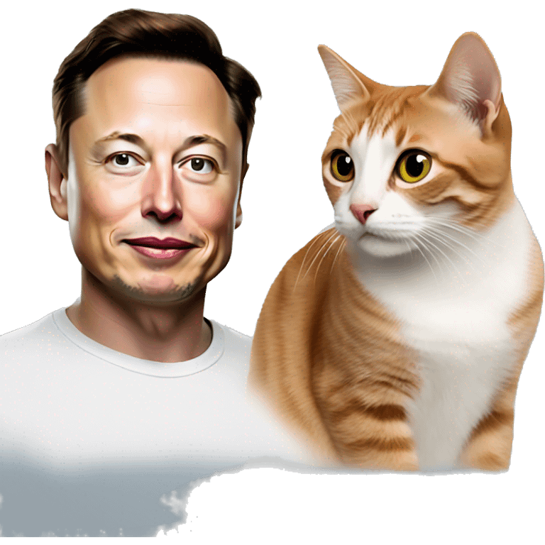 Elon musk with cat emoji