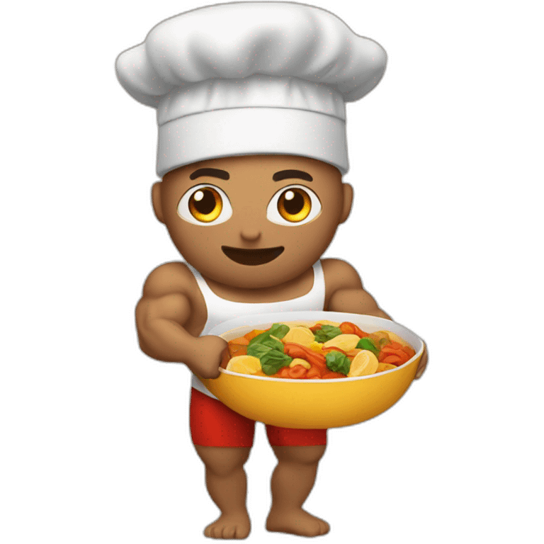 Fit cooking muscle food emoji