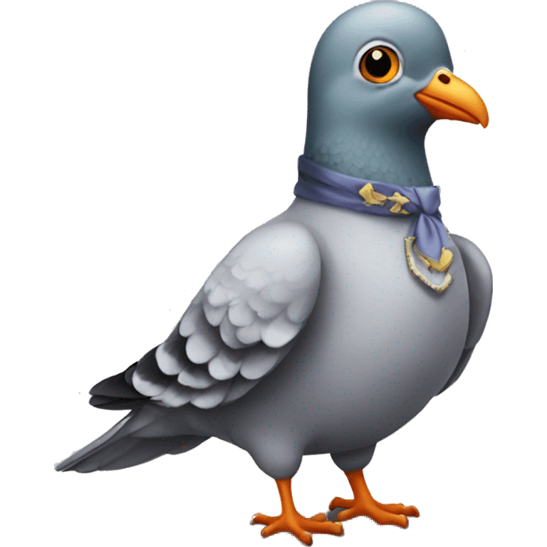 pigeon in costume emoji