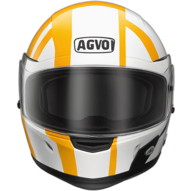 Agv brand motorcycle helmet emoji