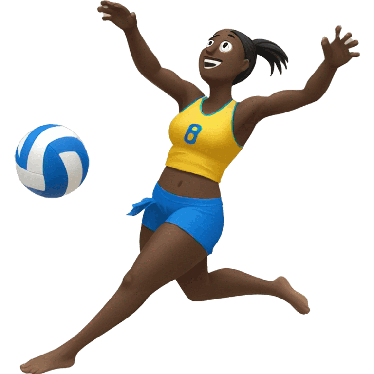 beach volleyball serve emoji