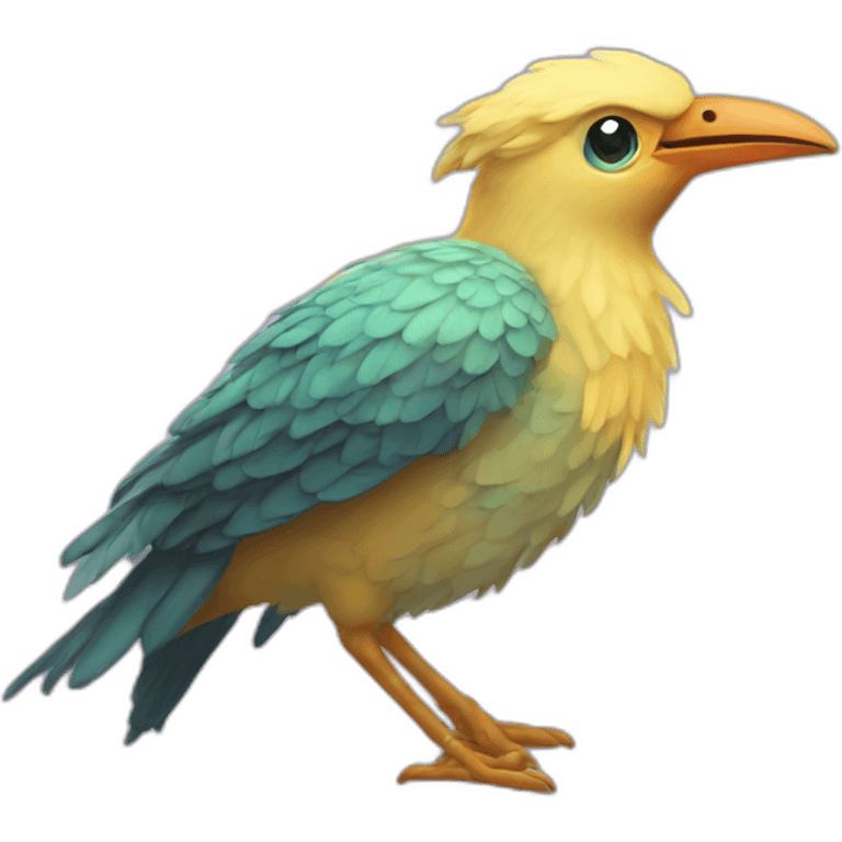 Weird fantasy bird emoji