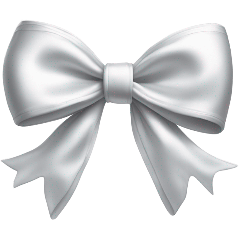 white satin bow emoji