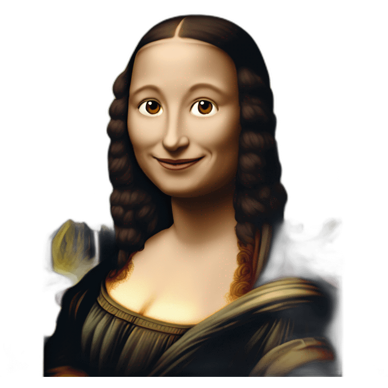 Mona Lisa Portrait emoji