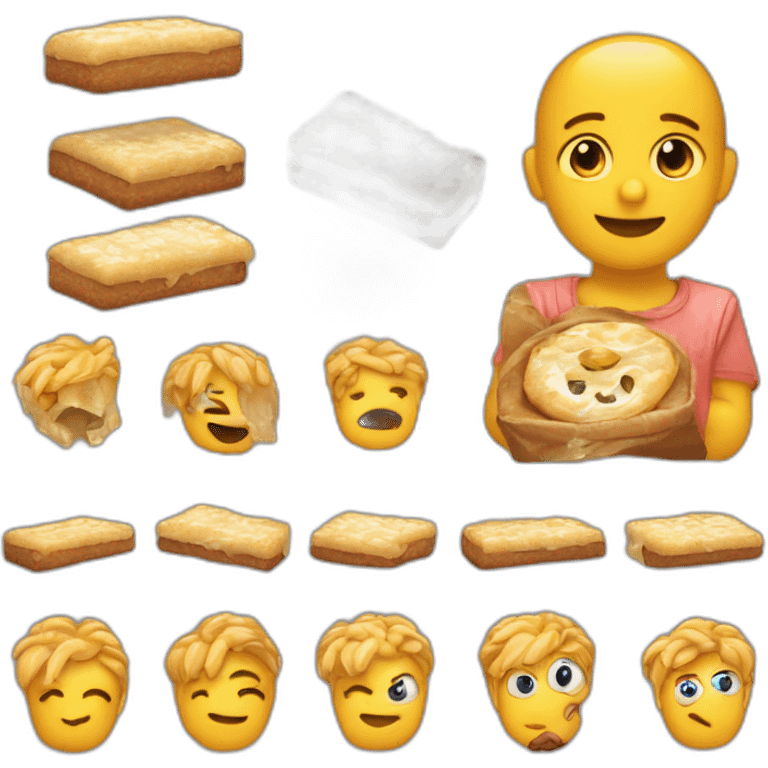 main qui fait  au revoir avec du sucre emoji