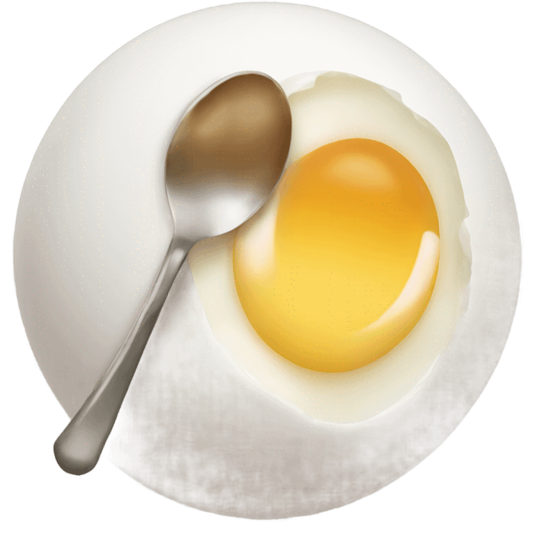 Eating egg emoji