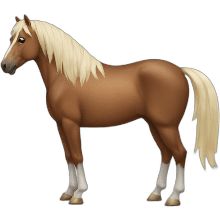 Un cheval emoji