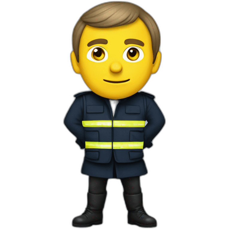 Emmanuel macron supportant les gilets jaunes emoji