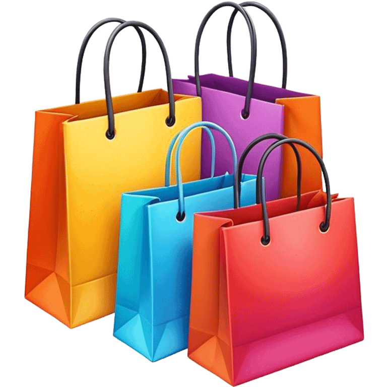 beautiful shopping bags emoji