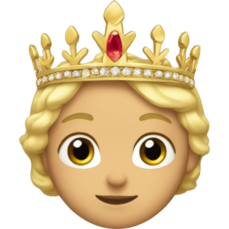 dainty gold tiara  emoji