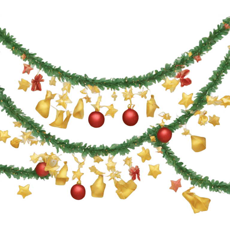 New Year's garland  emoji