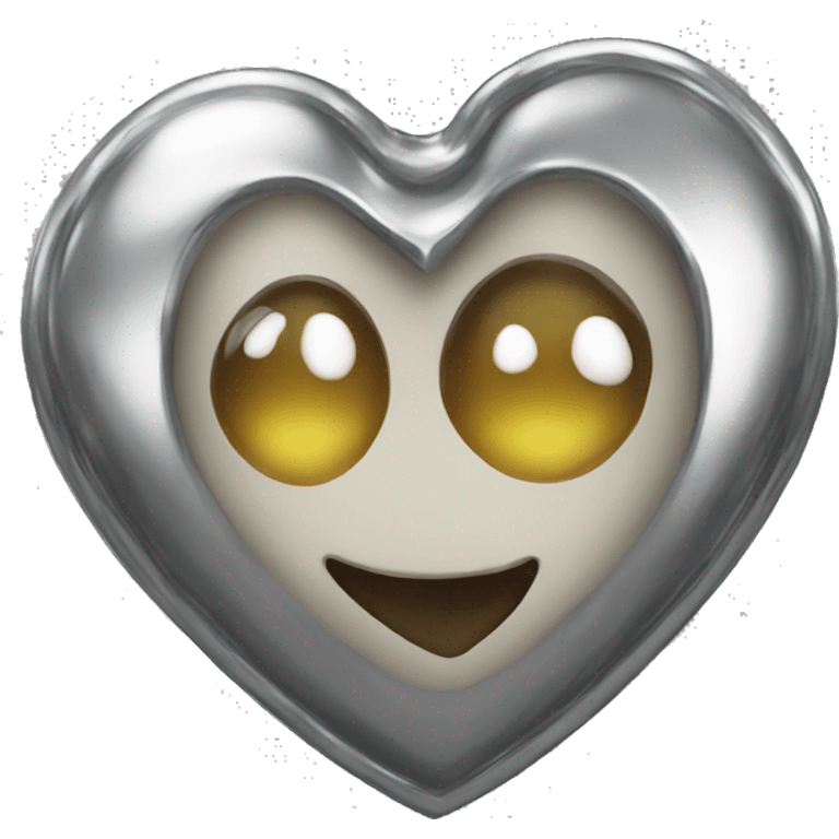 Chrome heart emoji