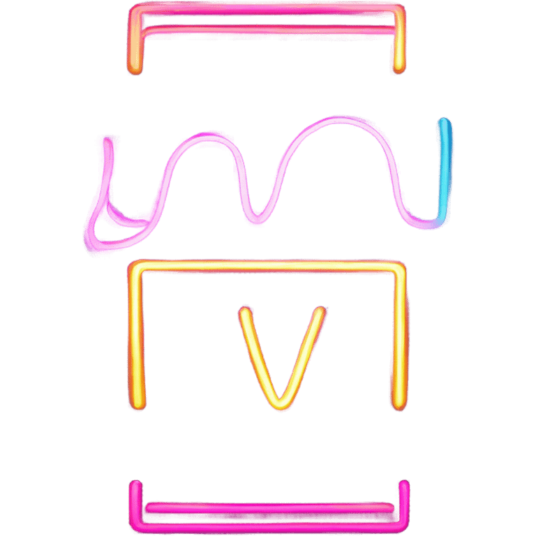 Neon sign  emoji