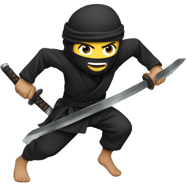 ninja running with swords emoji